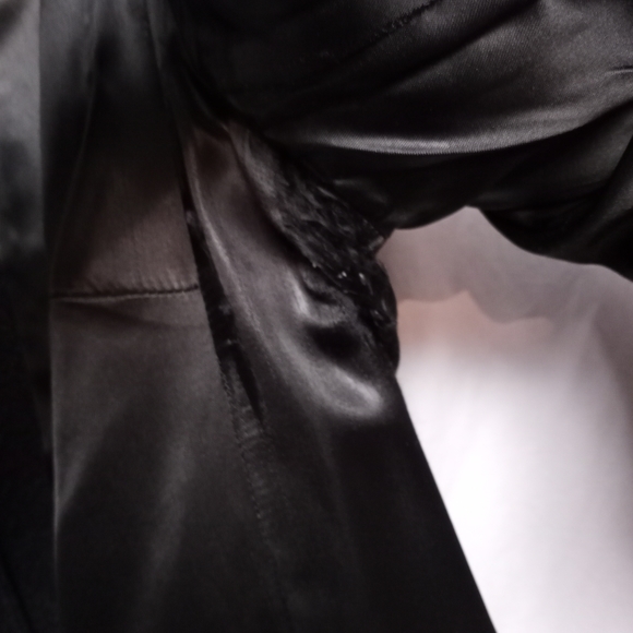 AGNES B Charcoal Gray Mid-Length Coat - Picture 10 of 10